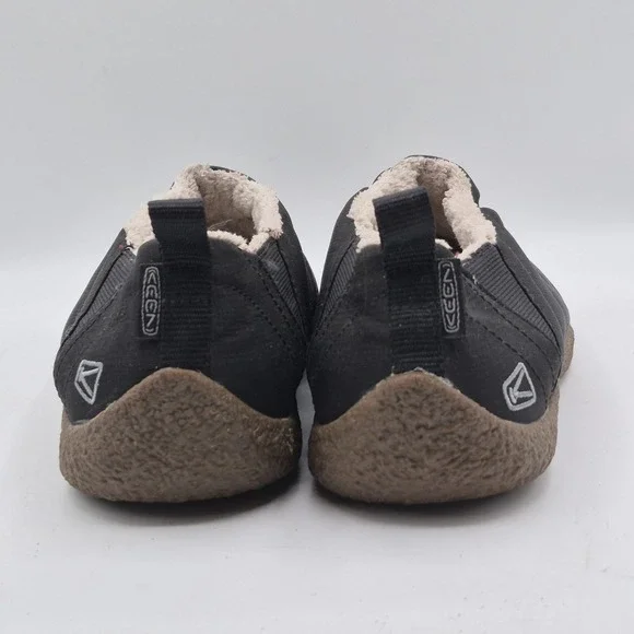 KEEN.CUSH Slippers Shoes Mens Size 10 Black Quilted Faux Fur Slip-On Lined - Picture 7 of 10